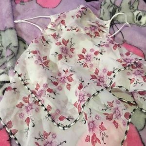 Floral face mask and scarf combo